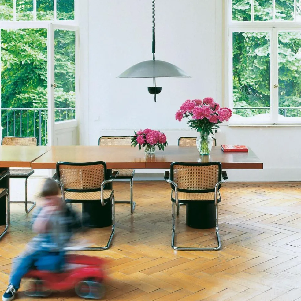 Aktionsset S 32 V Freischwinger Stuhl + Fell