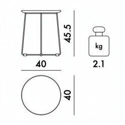 Al Wood Beistelltisch Buche