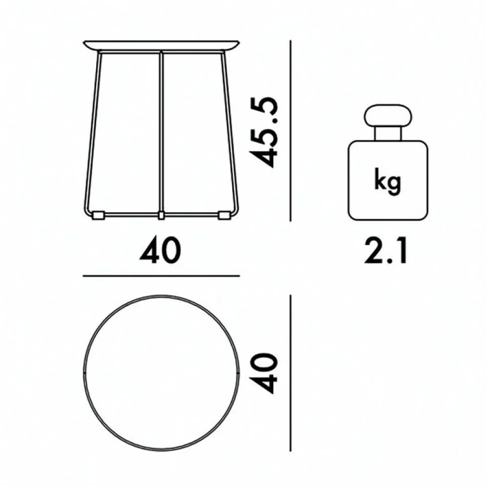 Al Wood Beistelltisch Buche