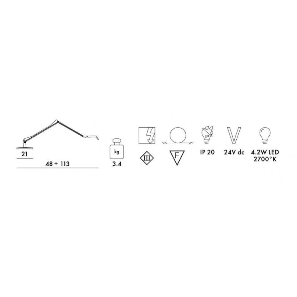Aledin Tec LED Schreibtischleuchte matt