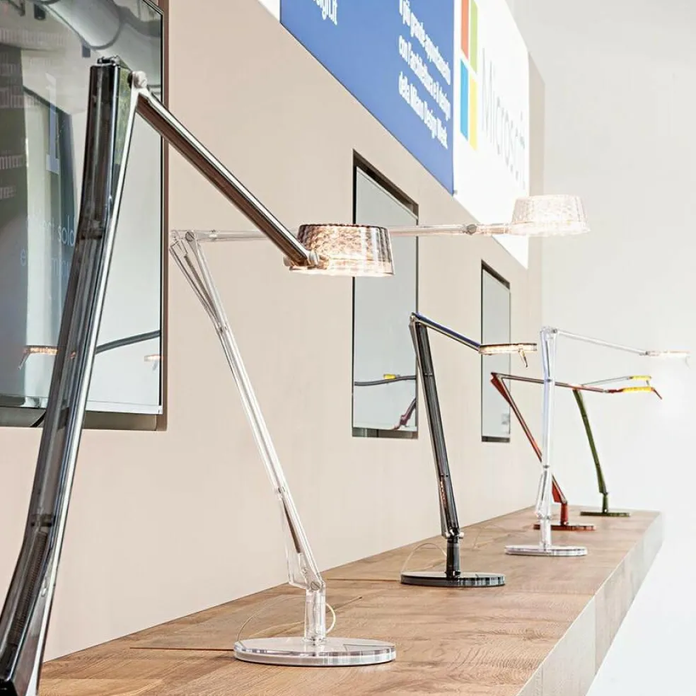 Aledin Tec LED Schreibtischleuchte transparent