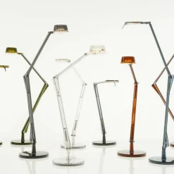 Aledin Tec LED Schreibtischleuchte transparent