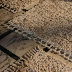 Amass Hochflor Teppich 140x140cm