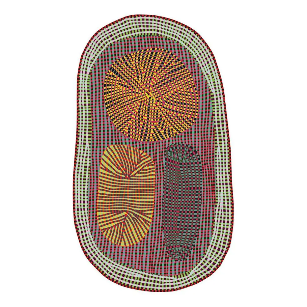 Amoeba Teppich 252x393cm