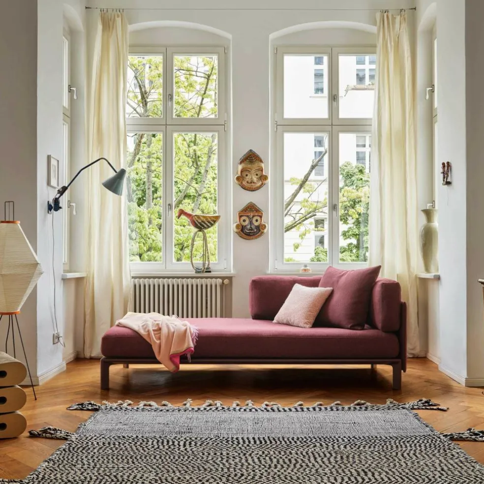 Anagram flexibles Modul-Sofa mit Anstecktisch 226,5x95cm