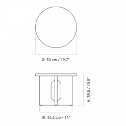 Androgyne Beistelltisch Ø50cm