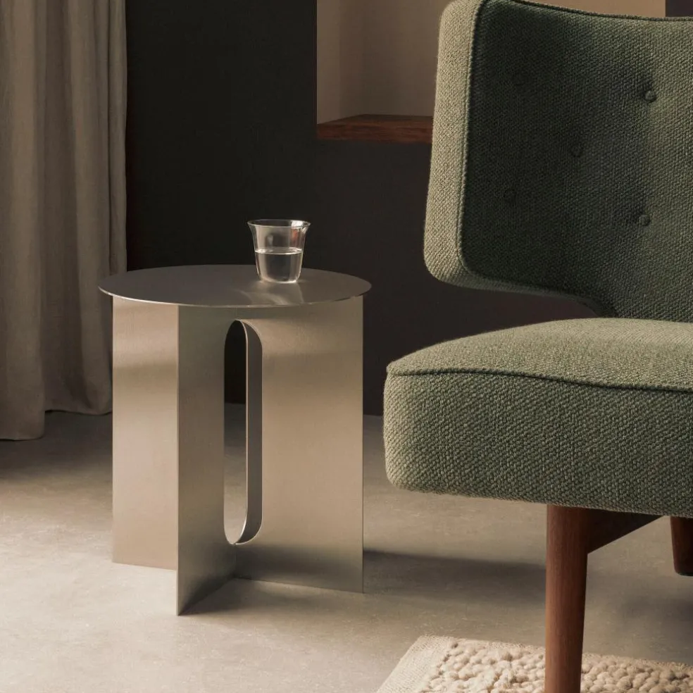 Androgyne Beistelltisch Stahl Ø 40cm