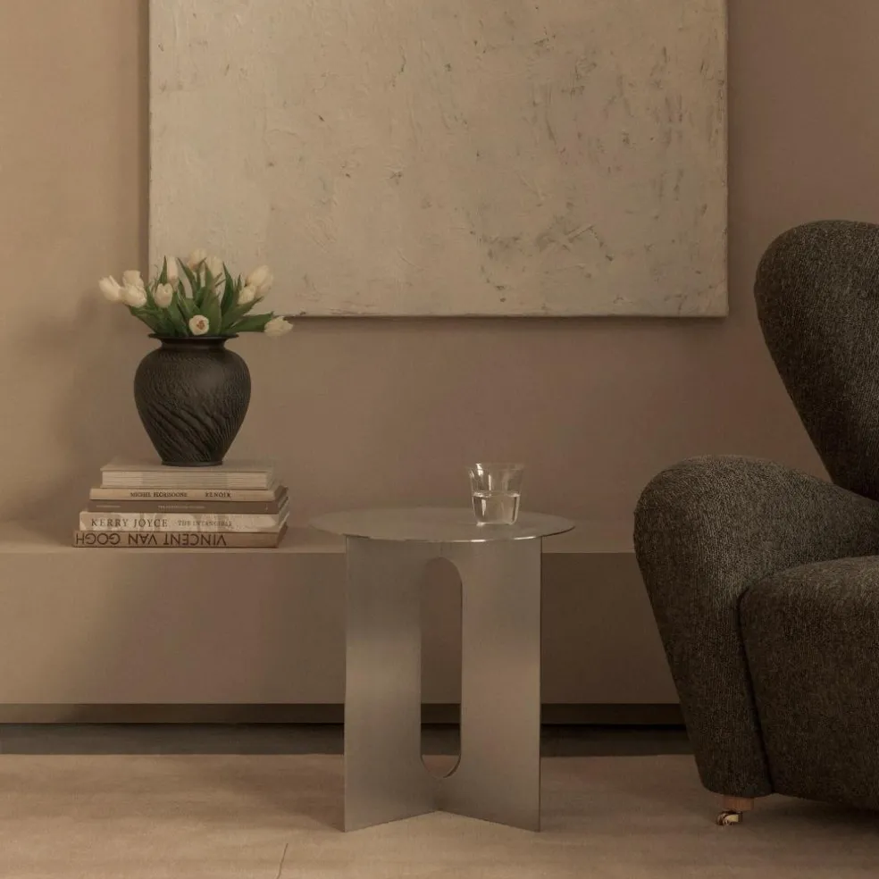 Androgyne Beistelltisch Stahl Ø 40cm