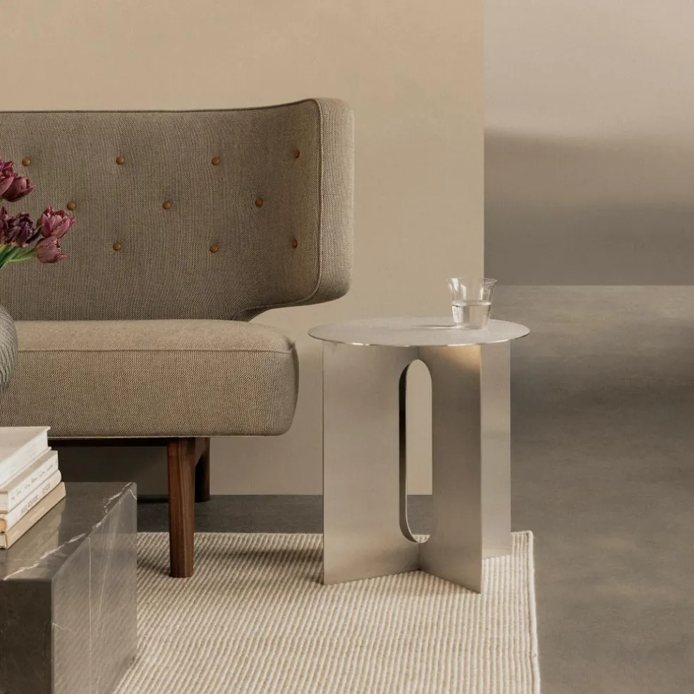 Androgyne Beistelltisch Stahl Ø 40cm