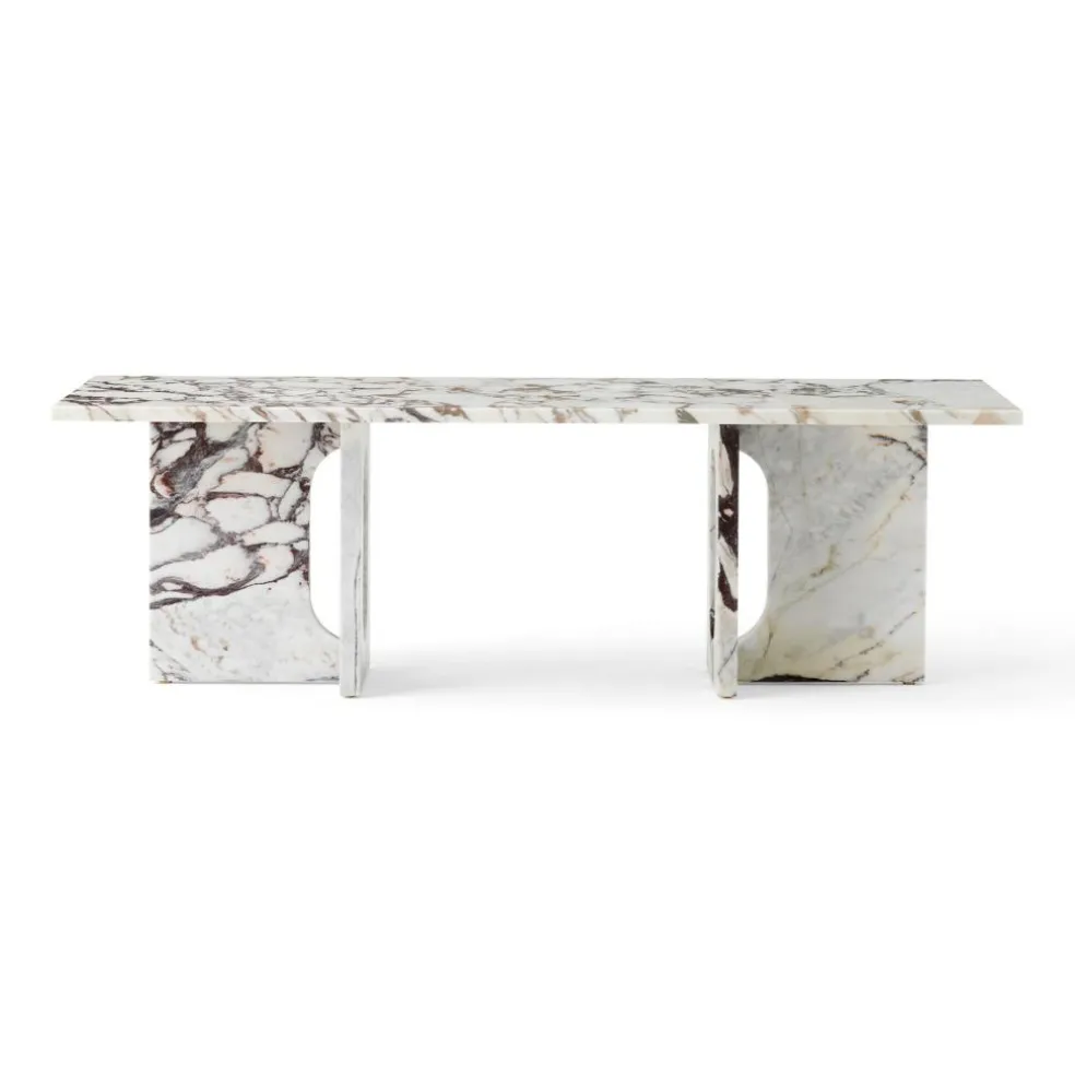 Androgyne Couchtisch Gestell Marmor 120x45cm