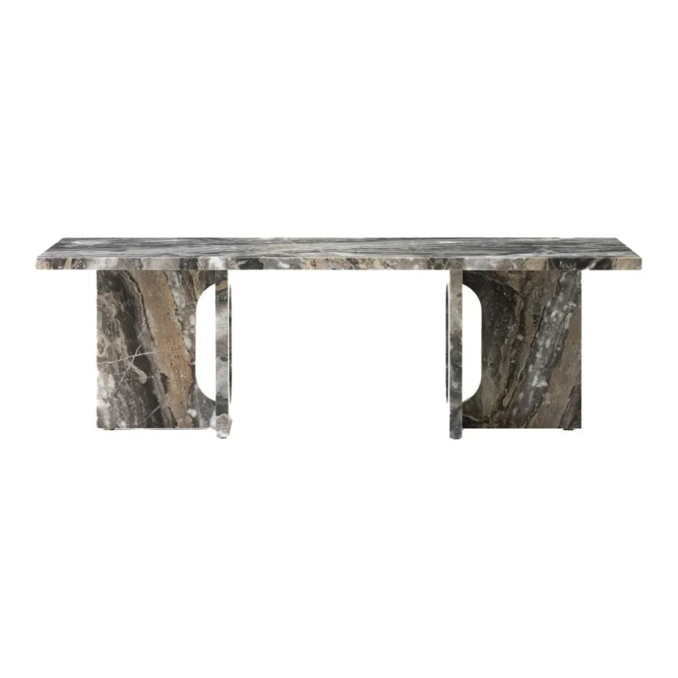 Androgyne Couchtisch Gestell Marmor 120x45cm