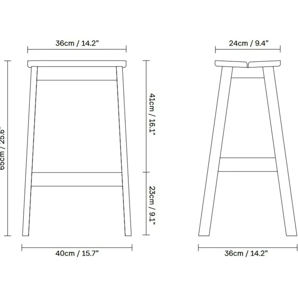 Angle Barhocker 65cm