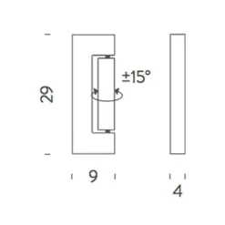 Ara LED 29 Wandleuchte