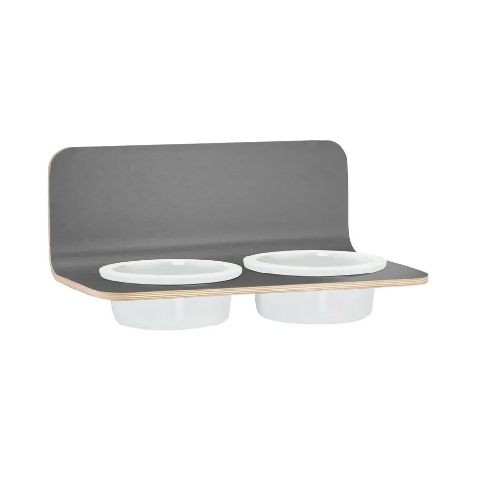 Arco Hundenapfhalter mit Porzellannäpfen SM