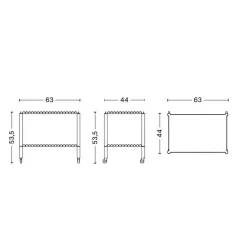 Arcs Servierwagen niedrig