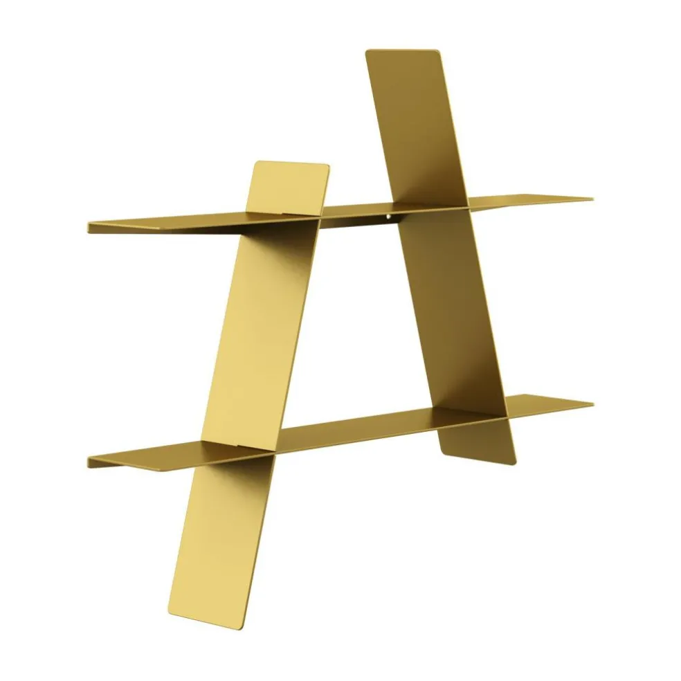 A-Shelf Wandregal Messing