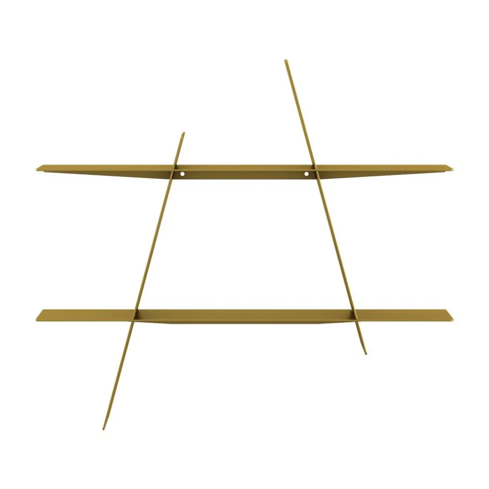 A-Shelf Wandregal Messing