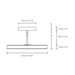Asteria LED Pendelleuchte Schwarz