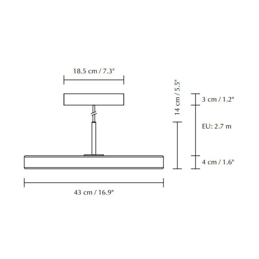 Asteria LED Pendelleuchte Stahl