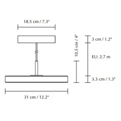 Asteria Mini LED Pendelleuchte Schwarz