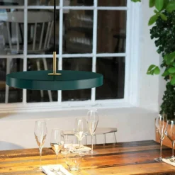 Asteria Mini LED Pendelleuchte Messing