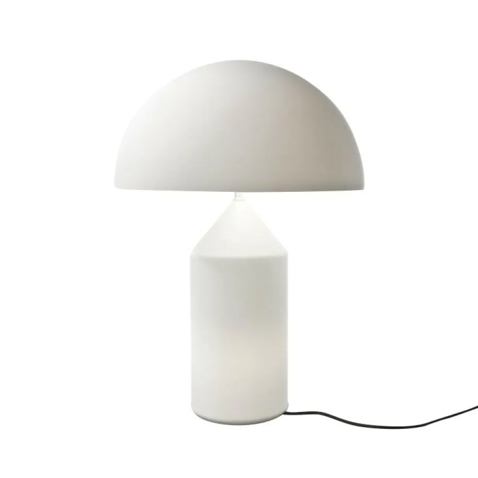 Atollo Tischleuchte Glas weiß