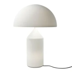 Atollo Tischleuchte Glas weiß