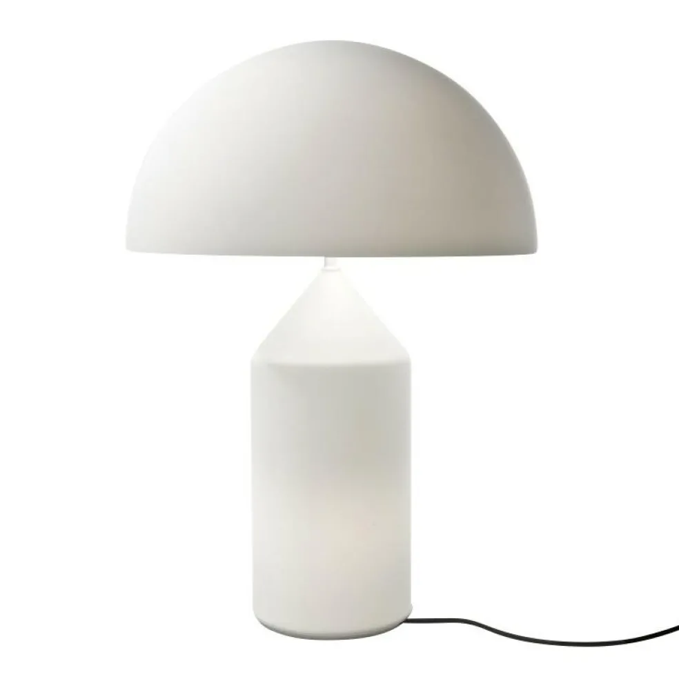 Atollo Tischleuchte Glas weiß