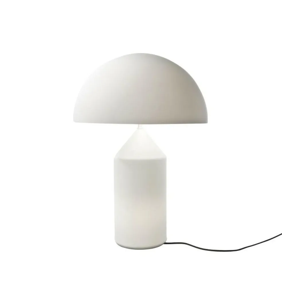 Atollo Tischleuchte Glas weiß