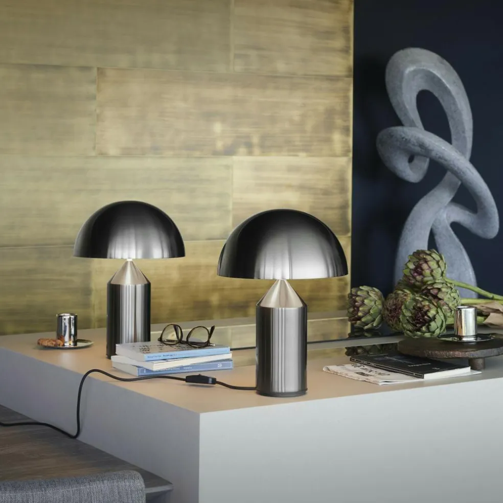 Atollo Tischleuchte Nickel