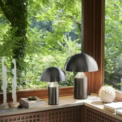 Atollo Tischleuchte Nickel