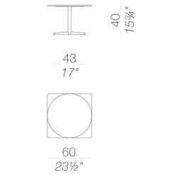 Auki P15 Beistelltisch H40cm