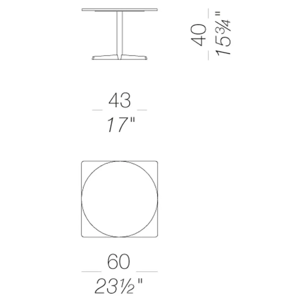 Auki P15 Beistelltisch H40cm