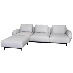 Aura 3-Sitzer Sofa mit Ottoman