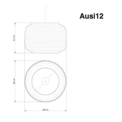 Ausi Pendelleuchte blond