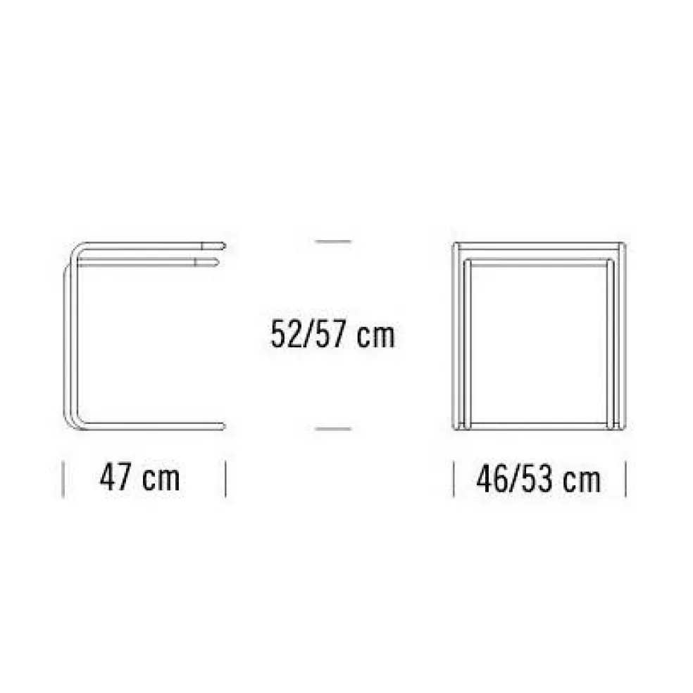 B 97 Beistelltisch 2er Set Glas