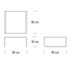 B 20 Couchtisch/Beistelltisch Esche