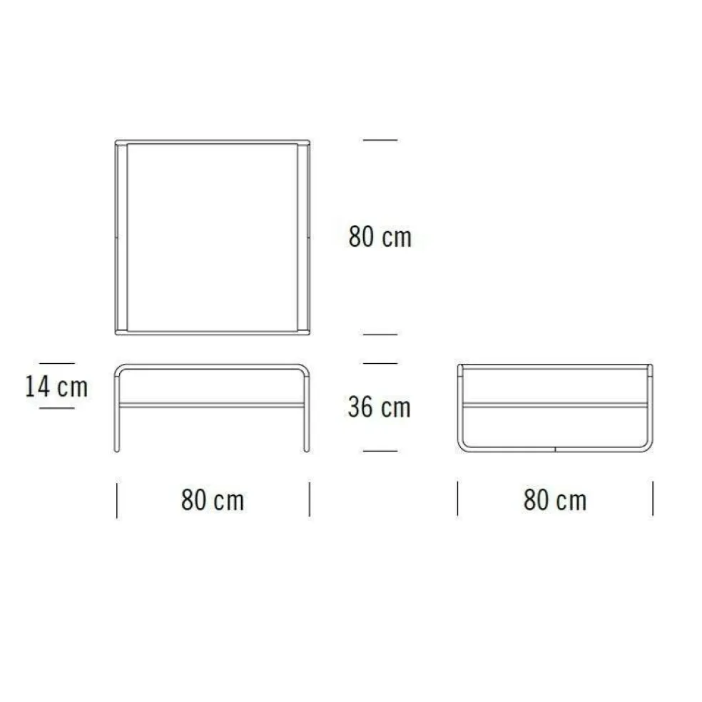 B 20/1 Couchtisch/Beistelltisch Esche