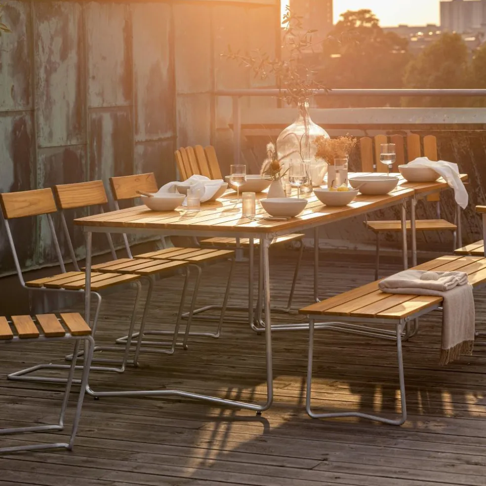 B31 170 Gartenesstisch klappbar 170x 92cm Teak