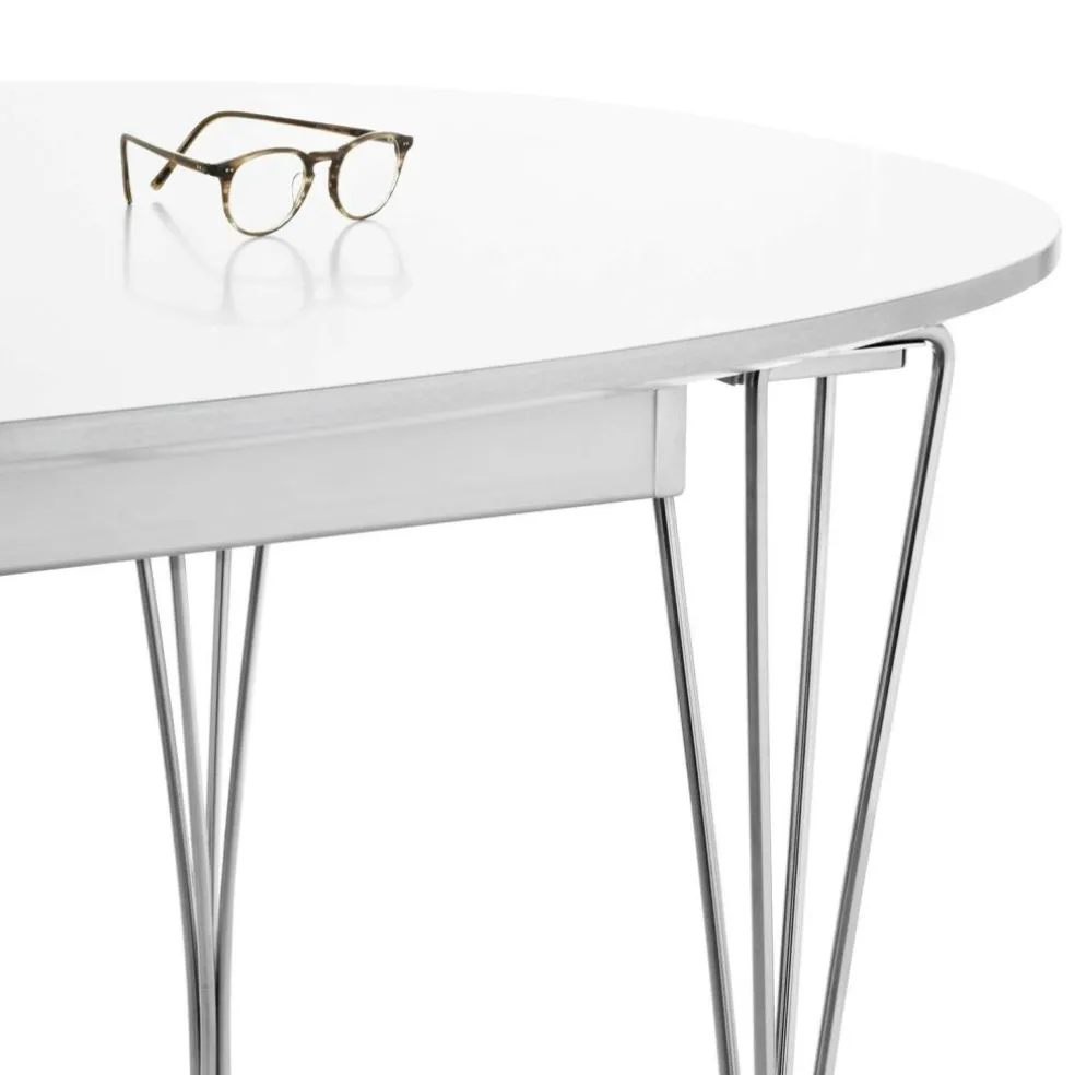 B619 Super-elliptischer Tisch Laminat ausziehbar