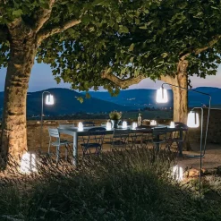 Balad Standfuß groß mit LED Akkuleuchte H 38cm