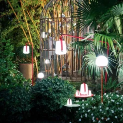 Balad Standfuß groß mit LED Akkuleuchte H 38cm