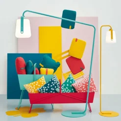 Balad Standfuß groß mit LED Akkuleuchte H 38cm