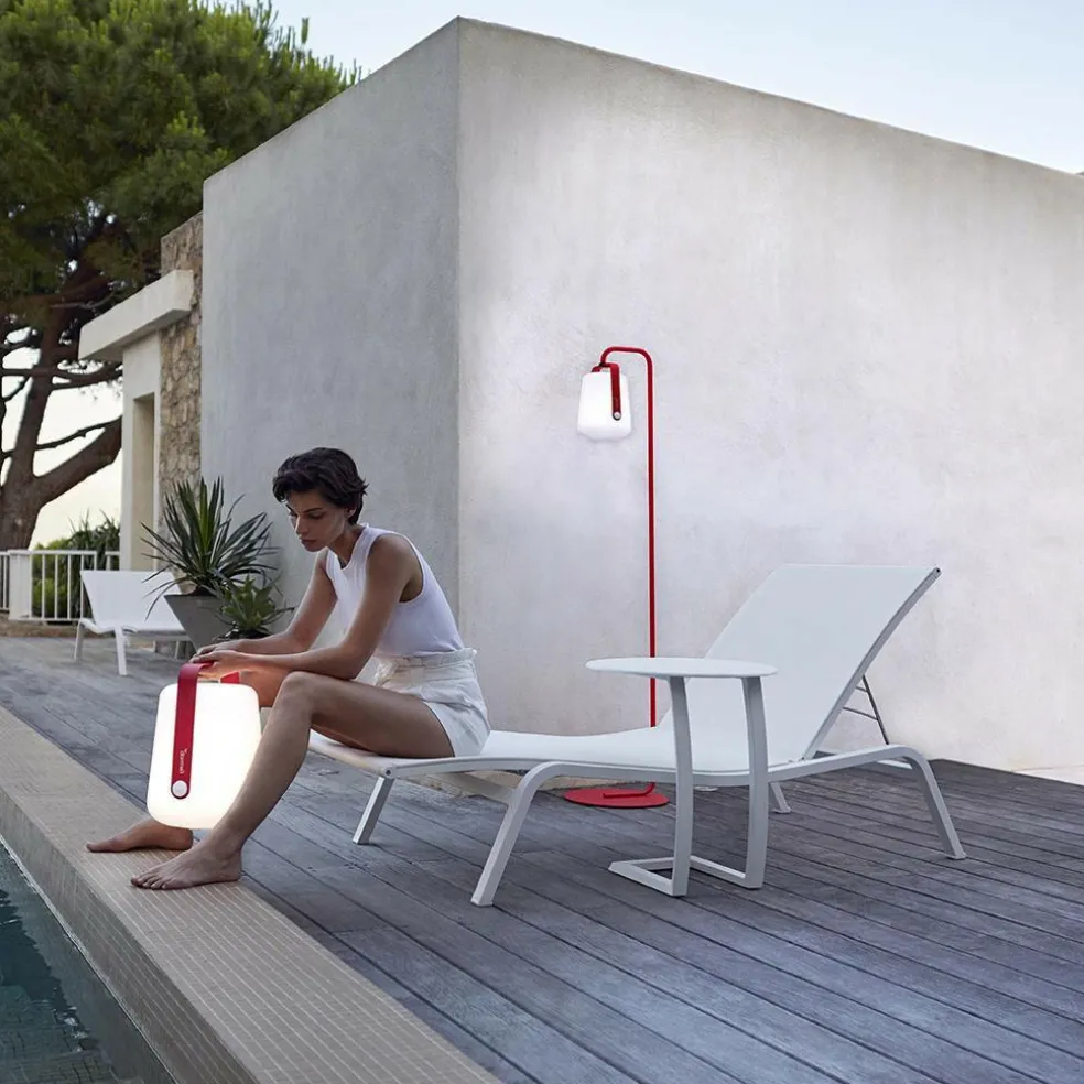 Balad Standfuß klein mit LED Akkuleuchte H 25cm