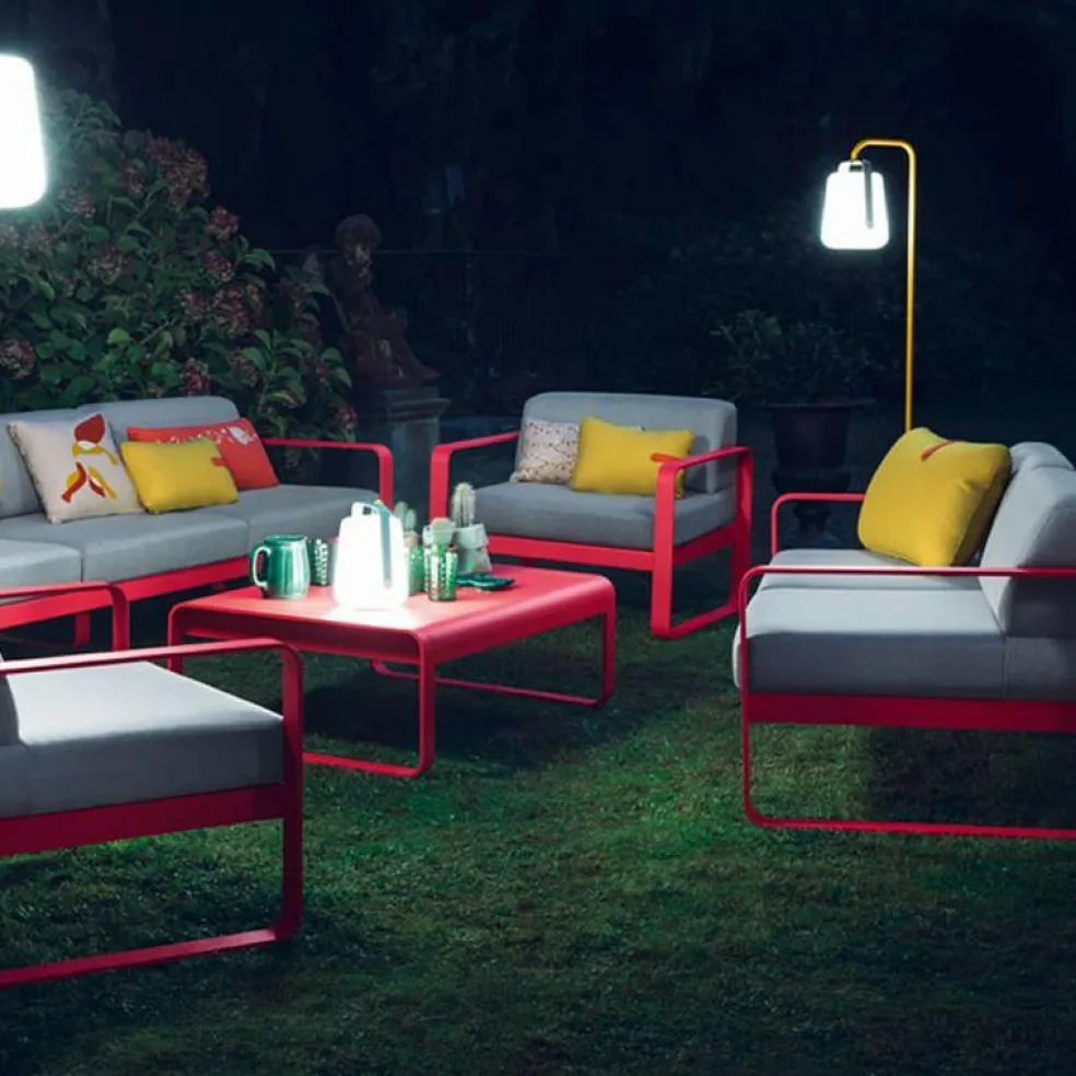 Balad Standfuß klein mit LED Akkuleuchte H 25cm