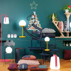 Balad Standfuß klein mit LED Akkuleuchte H 25cm