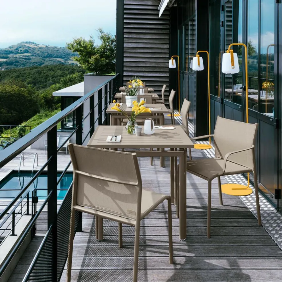 Balad Standfuß klein mit LED Akkuleuchte H 25cm