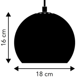 Ball Pendelleuchte Ø18cm glänzend