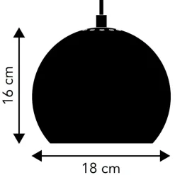 Ball Pendelleuchte Ø18cm massiv