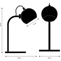 Ball Single Tischleuchte matt